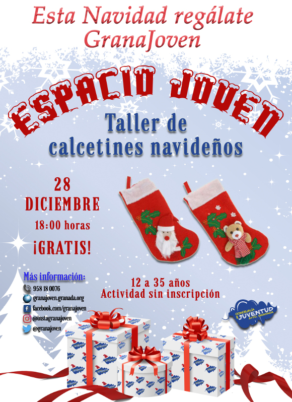 ©Ayto.Granada: Enredate: Talleres de Calcetines Navideos